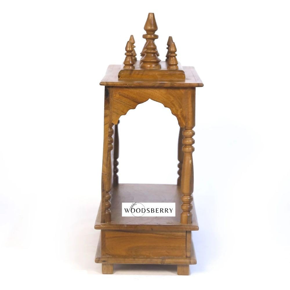 Solid Sheesham wood Temple With Storage