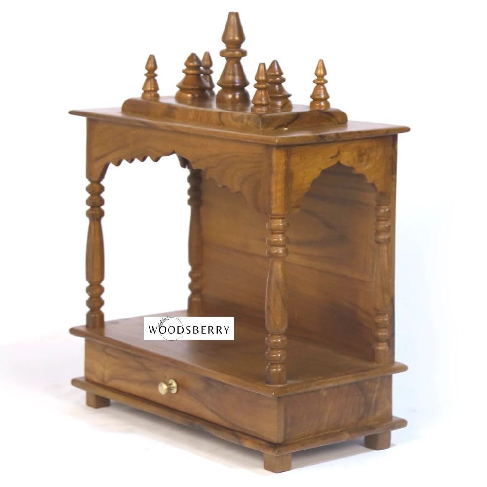 Solid Sheesham wood Temple With Storage