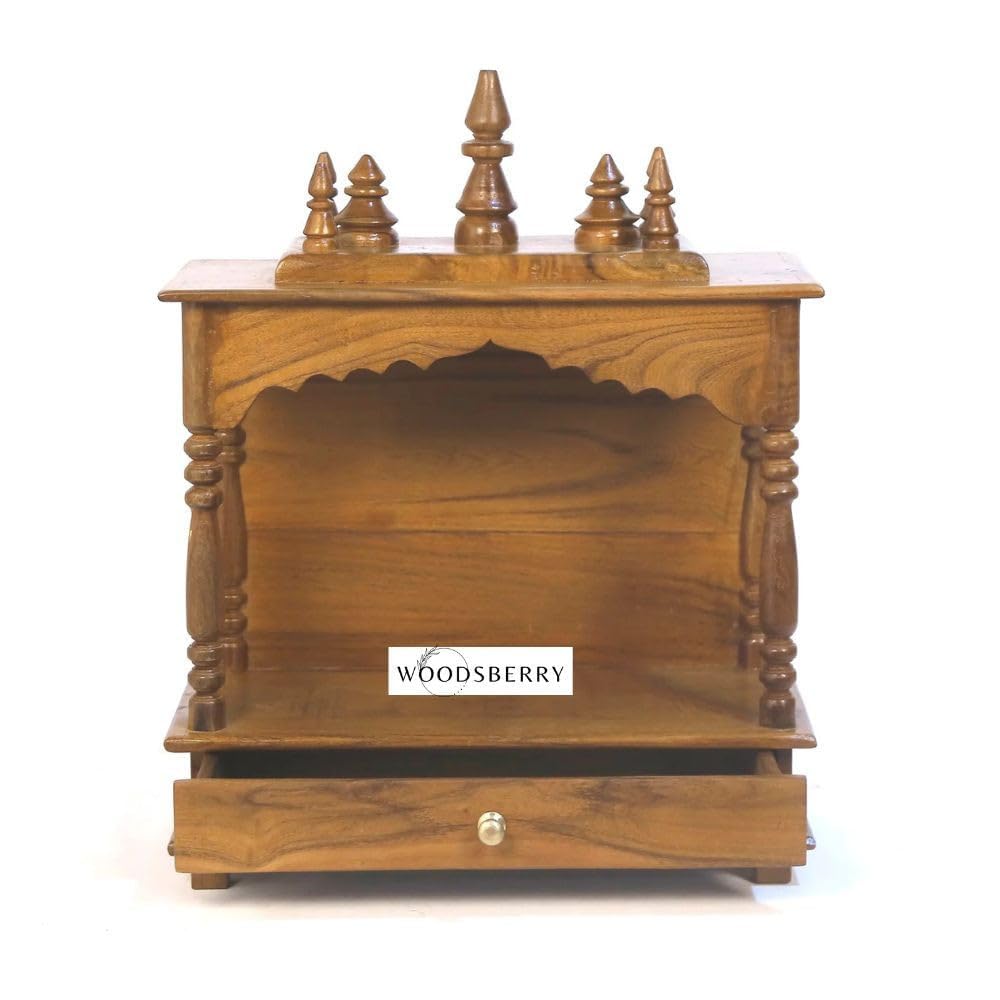 Solid Sheesham wood Temple With Storage