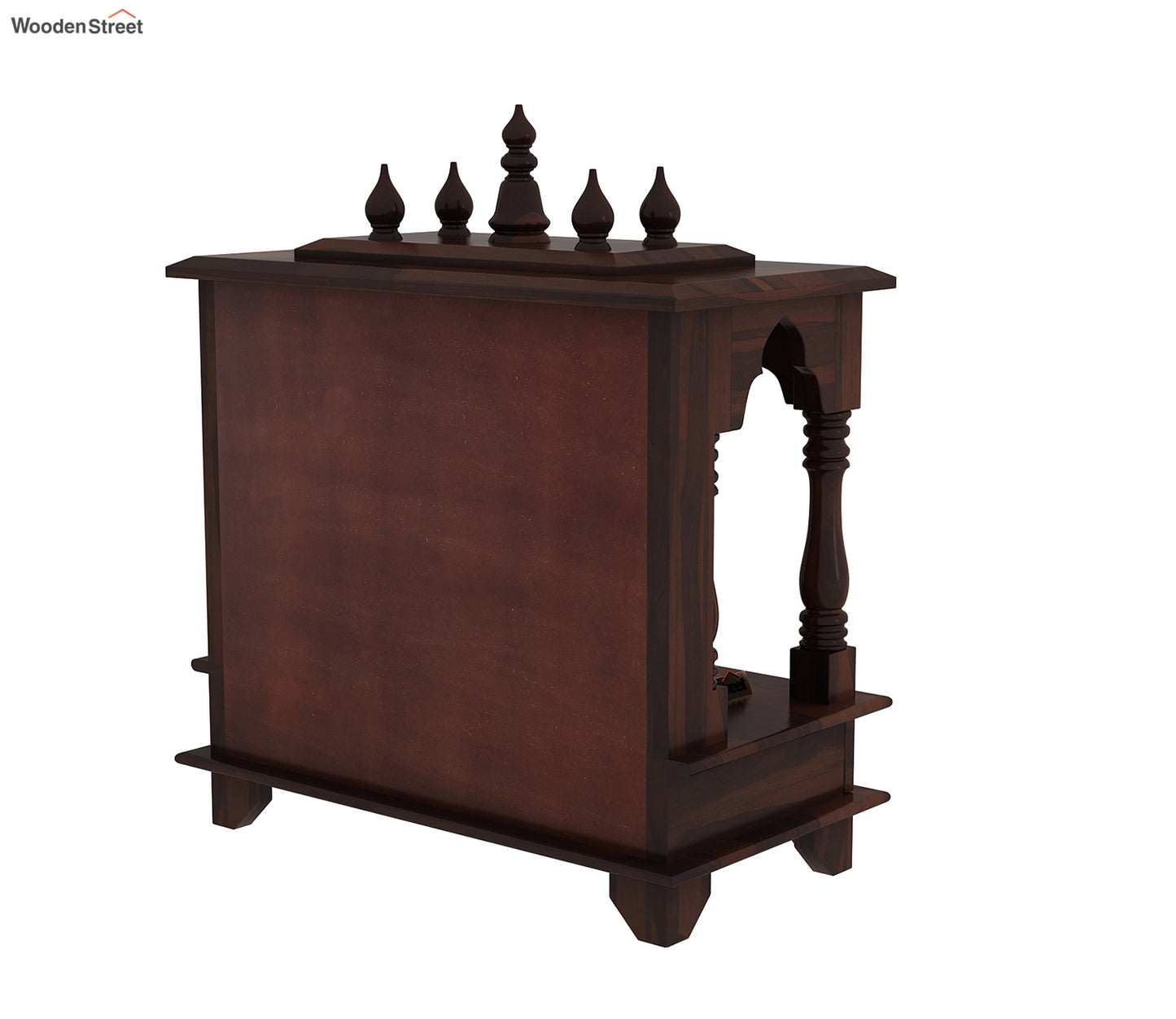 Surbhi Solid Sheesham Wood Temple With Two Drawers
