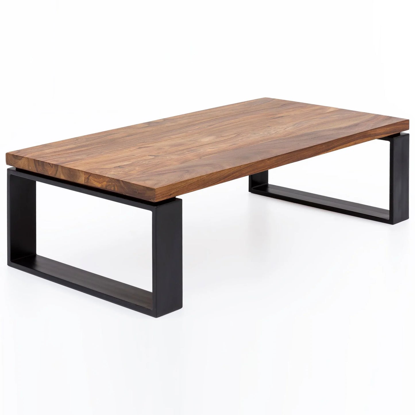 Sheesham Wood Coffee Table With Iron Legs