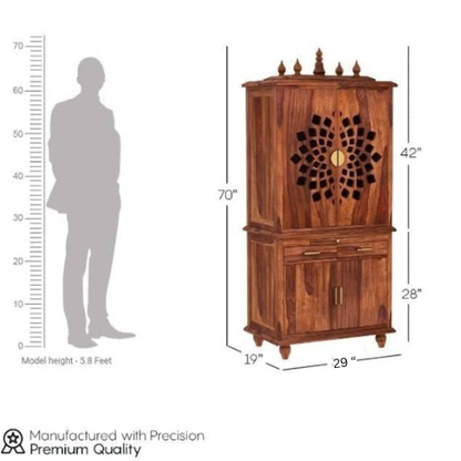 5.8 Feet Long Bhagvti Temple Honey
