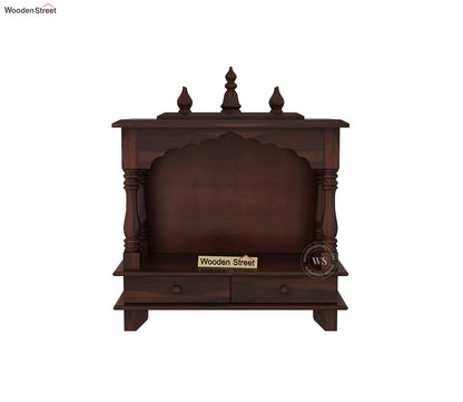 Surbhi Solid Sheesham Wood Temple With Two Drawers