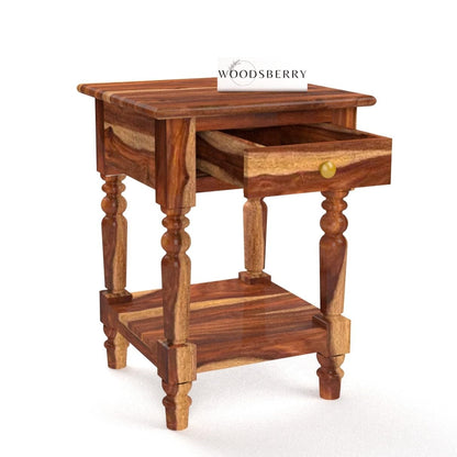 Nightstand Lamp Table with Drawer