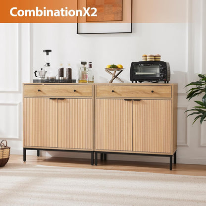 Dakota Kitchen Cabinet With Iron Legs